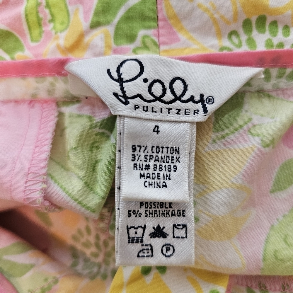 Lilly Pulitzer Vintage Y2K Retro Cropped Alligatore Pants in 4 - Picture 4 of 5